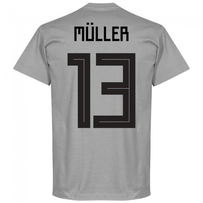 Germany Müller 13 Team T-Shirt - Grey