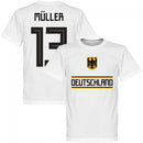 Germany Müller 13 Team T-Shirt - White