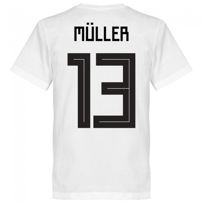 Germany Müller 13 Team T-Shirt - White