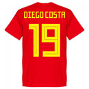 Spain Diego Costa 19 Team T-Shirt - Red