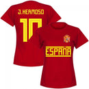 Spain Team Womens J.Hermoso 10 T-shirt - Red