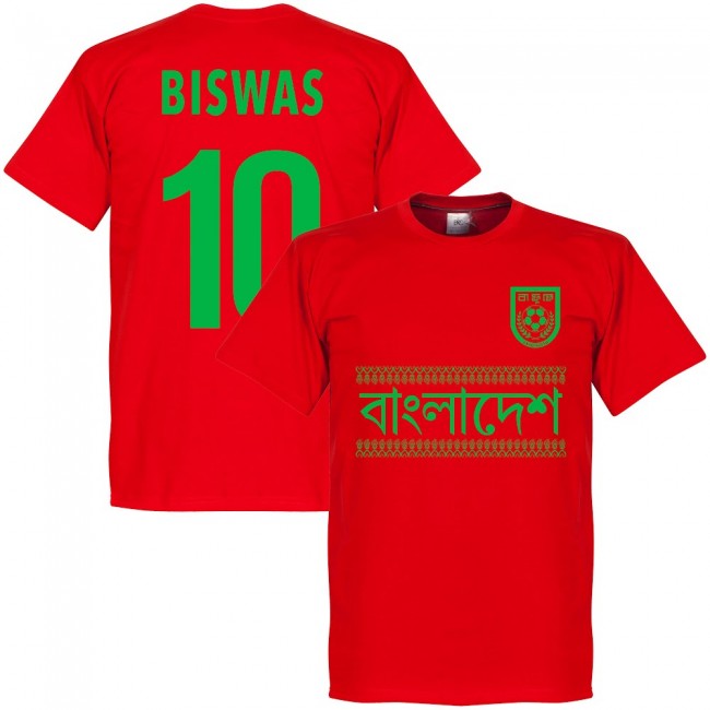 Bangladesh Biswas 10 Team T-Shirt - Red