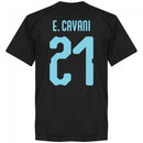 Uruguay Cavani 21 Team T-Shirt - Black