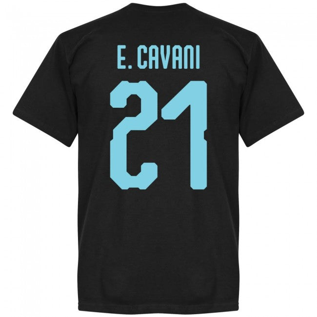 Uruguay Cavani 21 Team T-Shirt - Black