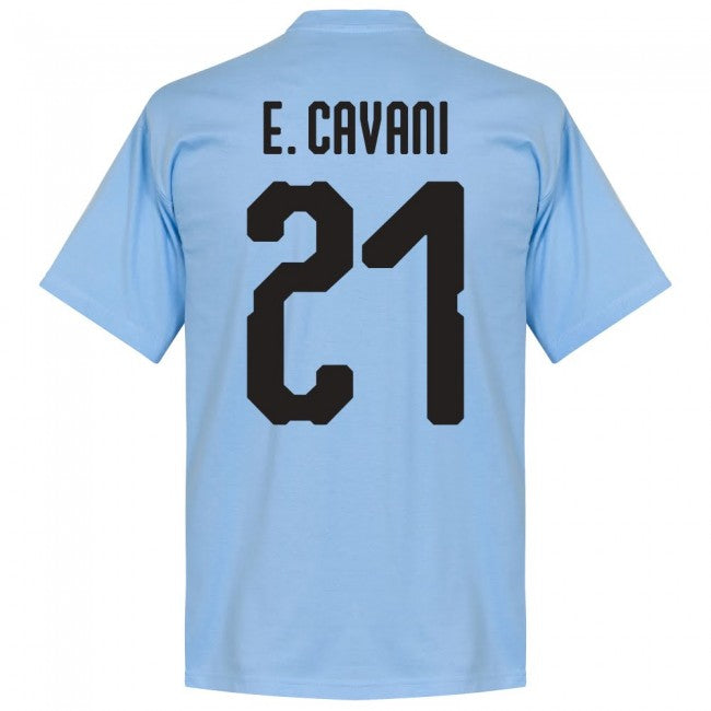 Uruguay Cavani 21 Team KIDS T-Shirt - Sky