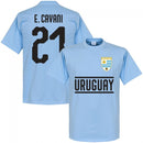 Uruguay Cavani 21 Team KIDS T-Shirt - Sky
