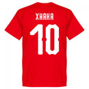 Switzerland Xhaka 10 Team T-shirt - Red