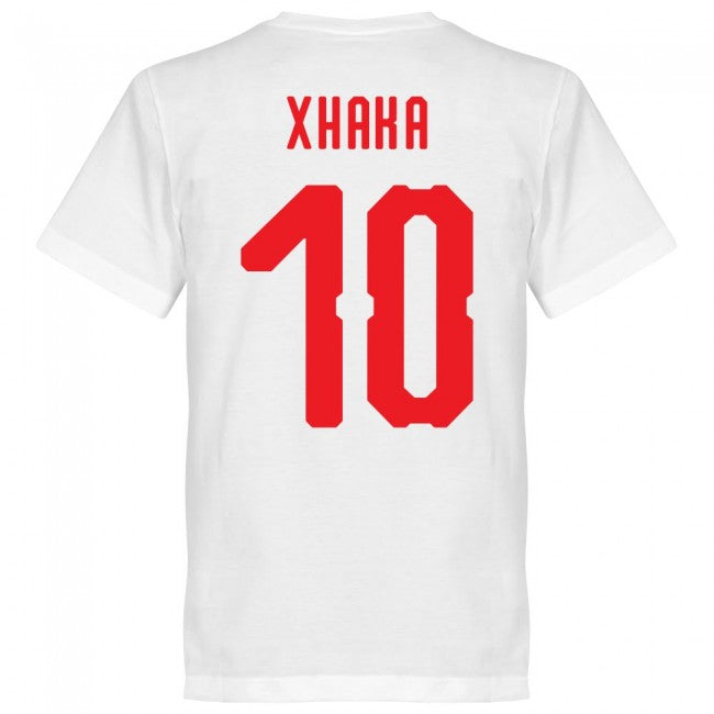 Switzerland Xhaka 10 Team T-shirt - White