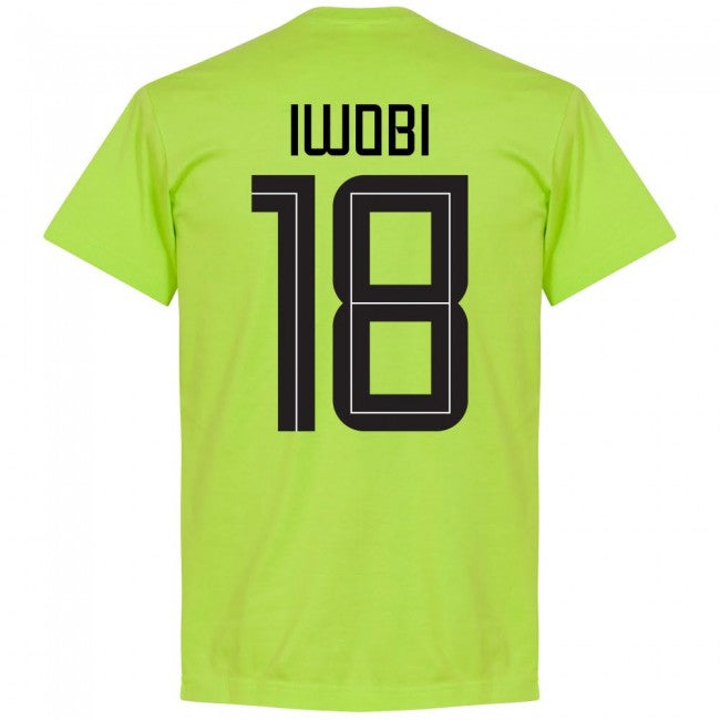 Nigeria Iwobi 18 Team T-Shirt - Light Green