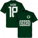 Nigeria Iwobi 18 Team T-Shirt - Bottle Green