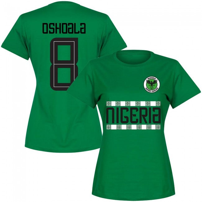 Nigeria Team Womens Oshoala 8 T-shirt - Green