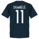 France Dembele 11 Team T-Shirt - Navy