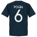 France Pogba 6 Team T-Shirt - Navy