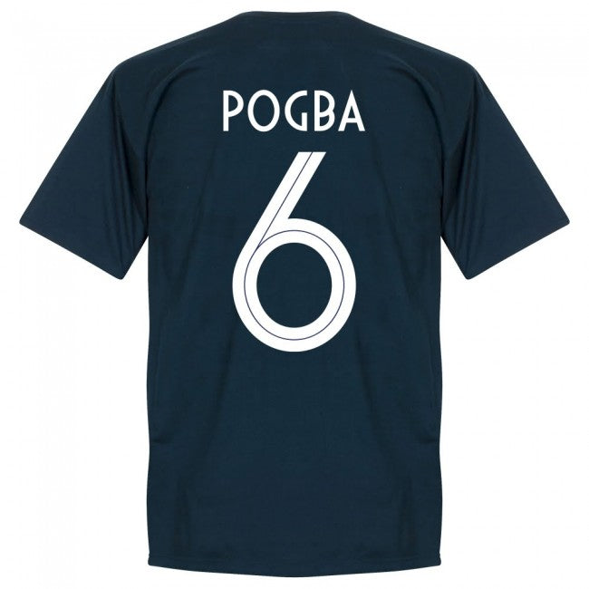 France Pogba 6 Team T-Shirt - Navy