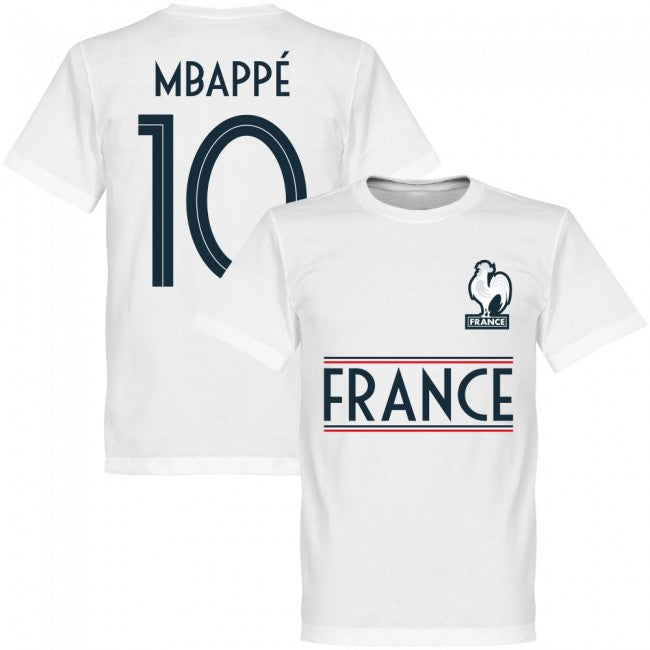 France Mbappe 10 Team T-Shirt - White