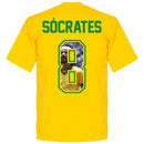 Brazil Socrates 8 Gallery Team T-Shirt - Yellow