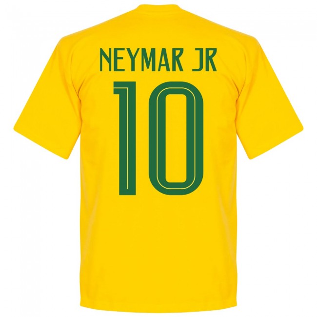 Brasil Neymar Jr 10 Team T-Shirt - Yellow