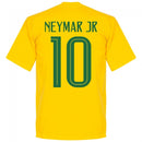 Brazil Neymar Jr 10 Team KIDS 10 T-shirt - Yellow