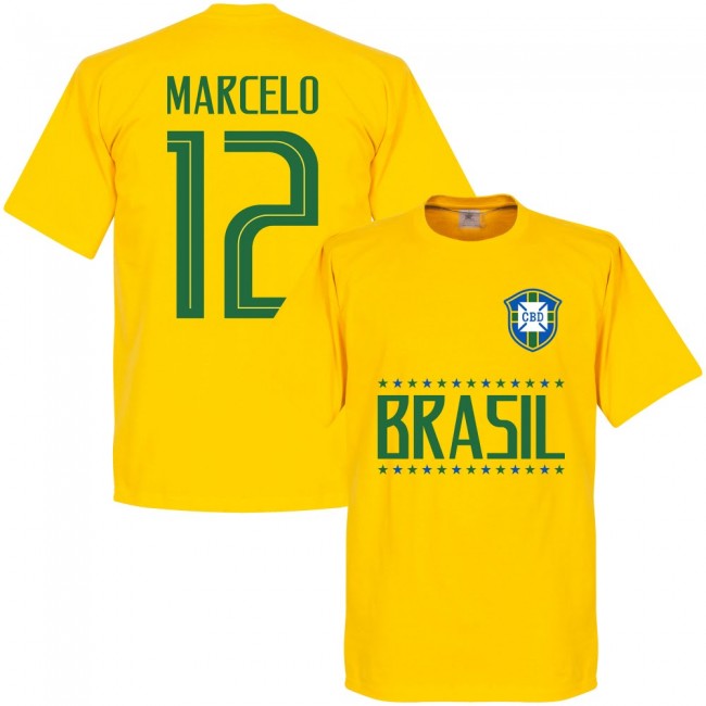 Brasil Marcelo 12 Team T-Shirt - Yellow