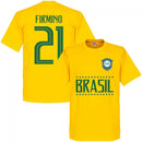 Brasil Firminho 21 Team T-Shirt - Yellow