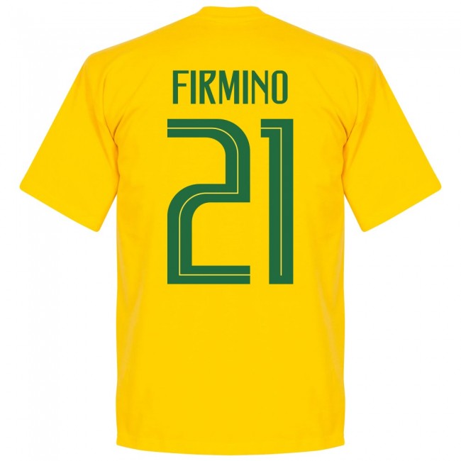 Brasil Firminho 21 Team T-Shirt - Yellow