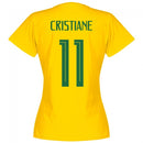 Brasil Team Womens Cristiane 11 T-shirt - Yellow