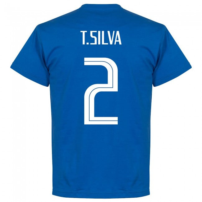 Brazil T. Silva 2 Team T-Shirt - Royal