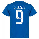 Brazil G. Jesus 9 Team T-Shirt - Royal
