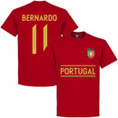 Portugal Bernardo 11 Team T-Shirt - Red