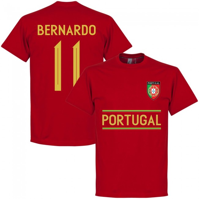 Portugal Bernardo 11 Team T-Shirt - Red
