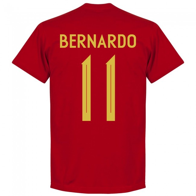 Portugal Bernardo 11 Team T-Shirt - Red
