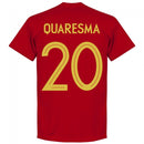 Portugal Quaresma 20 Team T-Shirt - Red