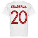 Portugal Quaresma 20 Team T-Shirt - White