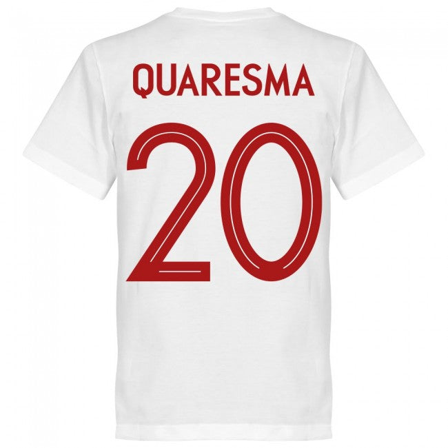 Portugal Quaresma 20 Team T-Shirt - White