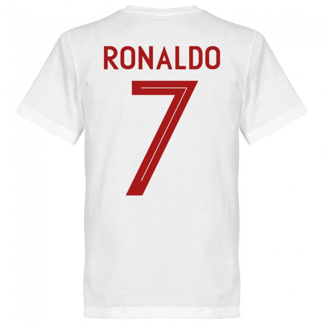 Portugal Ronaldo 7 Team T-Shirt - White