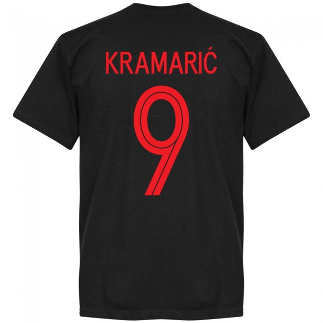 Croatia Kramaric 9 Team T-Shirt - Black