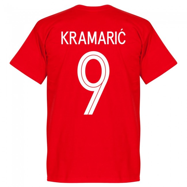 Croatia Kramaric 9 Team T-Shirt - Red