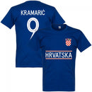 Croatia Kramaric 9 Team T-Shirt - Ultramarine Blue