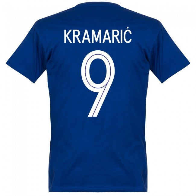 Croatia Kramaric 9 Team T-Shirt - Ultramarine Blue