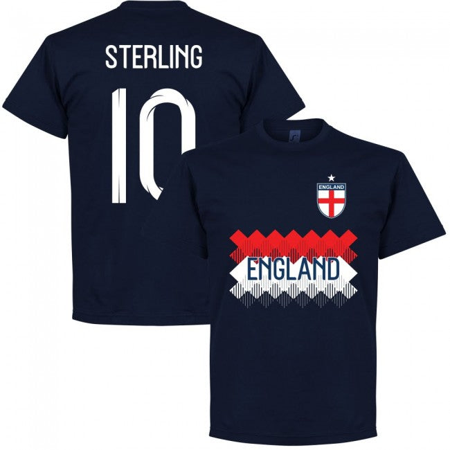 England Sterling 10 Team T-Shirt - Navy