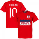 England Sterling 10 Team T-Shirt - Red