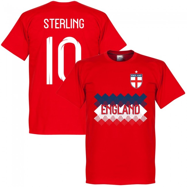 England Sterling 10 Team T-Shirt - Red