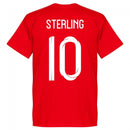 England Sterling 10 Team T-Shirt - Red