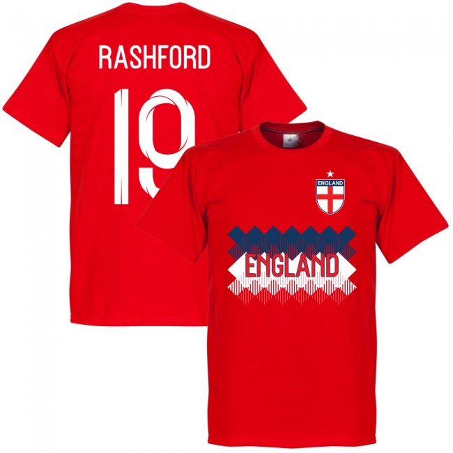 England Rashford 19 Team T-Shirt - Red