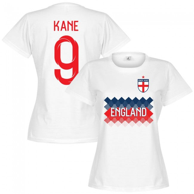 England Kane 9 Team Womens T-Shirt - White