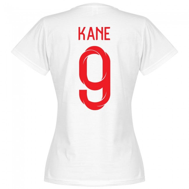 England Kane 9 Team Womens T-Shirt - White