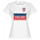 England Team Womens Bronze 2 T-shirt - White