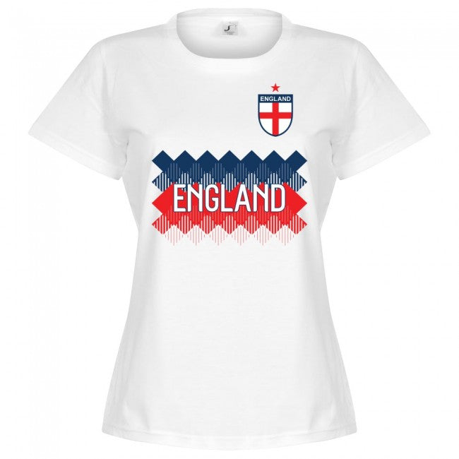 England Team Womens Bronze 2 T-shirt - White