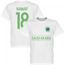 Saudi Arabia Nawaf 18 Team T-Shirt - White