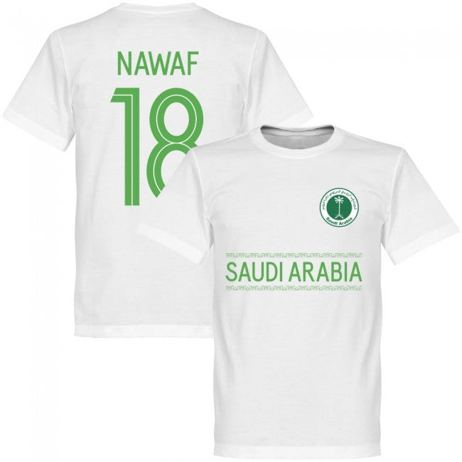 Saudi Arabia Nawaf 18 Team T-Shirt - White